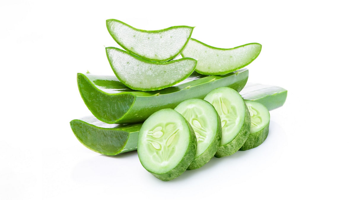 ماسک آلوئه‌ورا و خیار